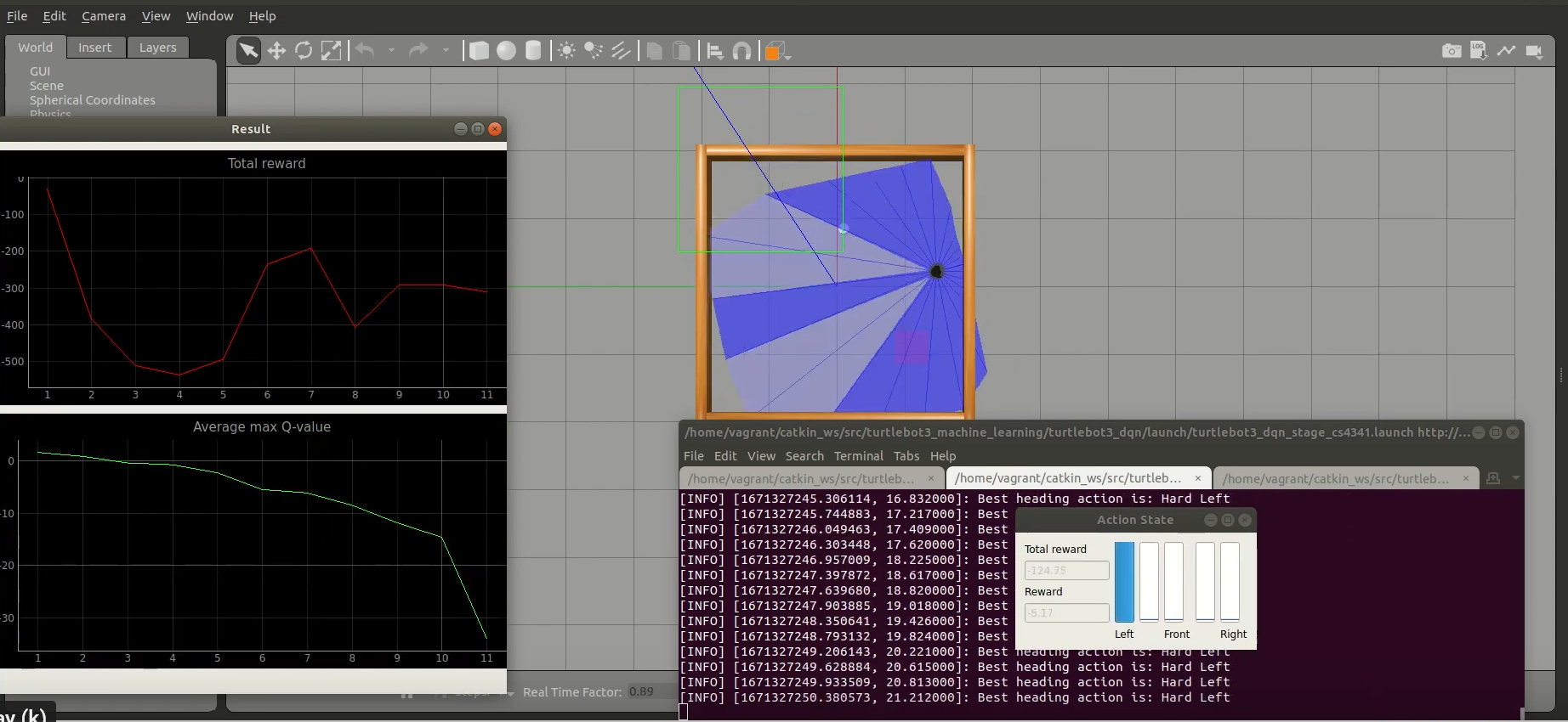 ROS reinforcement learning