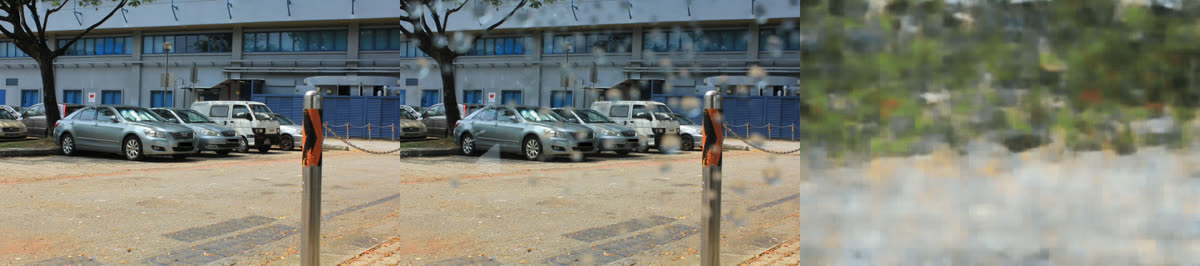 Three unrecognizable CVAE reconstructions of test images